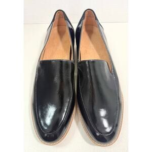 Vionic Kensley Loafer Womens 10 Black Leather Lug Sole Comfort Shoes NWOB